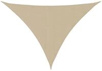 vidaXL Sonnensegel Sonnensegel Oxford-Gewebe Dreieckig 3x4x5 m Beige, (1-tlg)