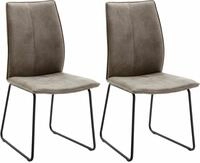 NIEHOFF SITZM&Ouml;BEL Polsterstuhl Capri (Set, 2 St), Kufengestell aus Eisen,...