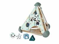 Eichhorn Lernspielzeug Spielcenter Pyramide, 16 teilig, Steckspiel Memospiel mit