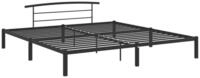 vidaXL Bettgestell, Bettrahmen Schwarz Metall 200x200 cm