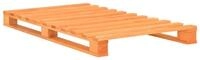 vidaXL Bett, Palettenbett Braun Massivholz Kiefer 100&times;200 cm