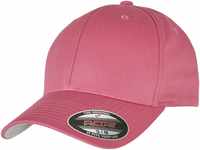 Flexfit Flex Cap Wooly Combed Cap dark pink - XS-S (Packung)