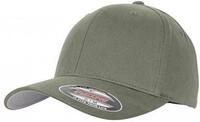 Flexfit Baseball Cap Flexfit Brushed Twill Cap, Silberne Schirmunterseite