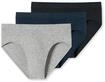 Slip SCHIESSER "Slip 3PACK Supermini "95/5" 3er Pack", Herren, Gr. L, grau (schwarz,