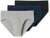 Minislip SCHIESSER "95/5", Herren, Gr. 6, blau (901, blau, schwarz, grau), Single