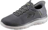 Slip-On Sneaker SKECHERS "SUMMITS-HIGH RANGE", Herren, Gr. 42, grau, Textil, Schuhe