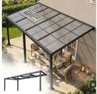 Juskys Terrassendach Jakarta, BxT: 600x300 cm, mit Schiebefenster, inkl....