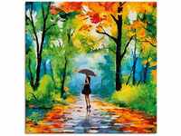 Artland Wandbild Herbstlicher Spaziergang im Park, Vier Jahreszeiten Bilder (1...