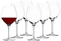 St&ouml;lzle Rotweinglas Exquisit Burgunderkelche 650 ml 6er Set, 6-tlg., Glas