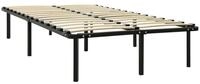 vidaXL Bett Bettgestell Schwarz Metall 140&times;200 cm