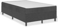 vidaXL Bettgestell, Boxspring-Bettrahmen Grau Stoff 120x200 cm