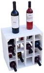 Kistenkolli Altes Land Allzweckkiste Weinregal "16er" wei&szlig; (1er Set)