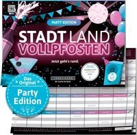Denkriesen Spiel Stadt Land Vollpfosten&reg; Party Edition, Familienspiel,...