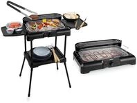 PRINCESS Elektro-Standgrill, 2200 W, Tischgrill Garten-Grill elektrischer Camper