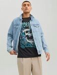 Jack & Jones Jeansjacke JJIJEAN Denimjacke, ideal f&uuml;r Fr&uuml;hling, mit Knopfleiste und