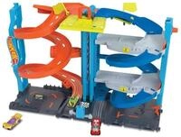 Mattel&reg; Autorennbahn Hot Wheels City Trackset + 1 Auto 2-in-1-Rennturm...