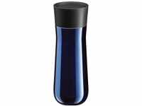 WMF Thermoflasche IMPULSE, 350 ml, Blau, Schwarz, Doppelwandig, Auslaufsicher,