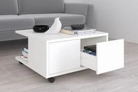 FMD Couchtisch Twin, Schubladen als Push-to-open, viel Staur., mit Rollen, Breite: 70