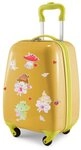 Hauptstadtkoffer Handgep&auml;ckkoffer, 4 Rollen, Kindertrolley mit Feenaufklebern,