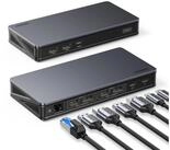 UGREEN CM615 USB-C, DisplayPort, HDMI, RJ45 mit USB-C Kabel, Multifunktions-...