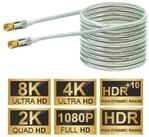 Schwaiger HQ 15m Antennen-Kabel 110db Koaxial-Kabel IEC Video-Kabel, Koaxial, Koaxial