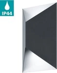 EGLO Wandleuchte PREDAZZO Wandlampe, Stahl, Au&szlig;enlampe, IP44, Garten, Lampe