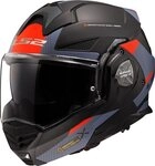LS2 Motorradhelm FF901 Advant X Oblivion Klapphelm, Bluetooth, reflektierende,