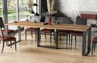 Endo-Moebel Kulissen-Esstisch "Borys 290" 130cm-290cm Kufengestell Metall