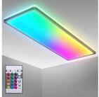 B.K.Licht LED Deckenleuchte BK_PL1555 RGBW Deckenlampe, LED Panel, mit Farbwechsel,