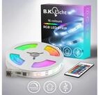 B.K.Licht LED-Streifen 3-5m RGB Band dimmbar Farbwechsel selbstklebend Fernbedienung
