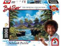 Schmidt Spiele Puzzle Bob Ross Wasserfall auf der Lichtung 57538, 1000...