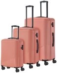 travelite Trolleyset BALI 3-teilig Hartschale, 4 Rollen, (Set, 3 tlg., Hartschalen