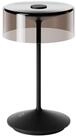 SIGOR LED Tischleuchte Akku-Glasleuchte NUMOTION nachtschwarz, Dimmbar, LED fest