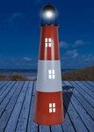 J&uuml;rgen Westerholt GmbH LED Solarleuchte LED Solar-Leuchtturm Au&szlig;endekoration Garten