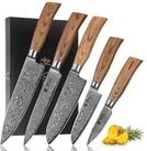 Wakoli Messer-Set Edib Pro 5 Damastmesser I Kochmesser K&uuml;chenmesser I 8-20cm...