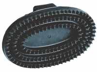 Agritura Gummistriegel oval aus Hartgummi 15x10,5cm schwarz (K3210)