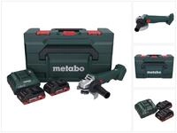 metabo Winkelschleifer W 18 L 9-125 Akku Winkelschleifer 18 V 125 mm + 2x Akku 4,0 Ah