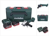 metabo Winkelschleifer W 18 7-125 Akku Winkelschleifer 18 V 125 mm + 2x Akku 5,5 Ah +
