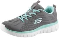 Sneaker SKECHERS "Graceful - Get Connected", Damen, Gr. 42, grau (grau, mint),