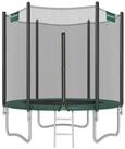 SONGMICS Gartentrampolin mit Randabdeckung, Sicherheitsnetz, Leiter und gepolsterten