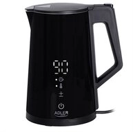 Adler Wasserkocher AD 1345 black, 1,7 l, 1850,00 W, elektrisch, Schwarz, mit LED