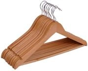 Spetebo Kleiderb&uuml;gel Holz Kleiderb&uuml;gel - 10 St&uuml;ck / natur, (Set, 10-tlg),
