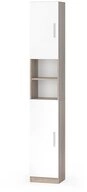 Vicco Hochschrank Luis, Wei&szlig;/Sonoma, 32 x 190 cm (1-St)