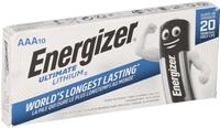 Energizer 10x Energizer Ultimate Batterie Lithium LR03 1.5V AAA Batterie