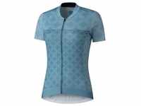 Shimano Radtrikot Short Sleeve Zip Jersey W's SAGAMI blau M