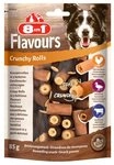 8in1 Flavours Crunchy Rolls 85 g, Snack f&uuml;r: Hund