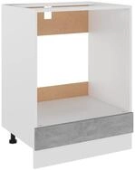 vidaXL Unterschrank Herdumbauschrank Betongrau 60x46x81,5 cm Holzwerkstoff
