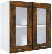 vidaXL H&auml;ngeschrank Wandh&auml;ngeschrank Glas R&auml;uchereiche 60x31x60 cm...