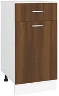 vidaXL Unterschrank mit Schublade Braun Eichen-Optik 40x46x81,5 cm