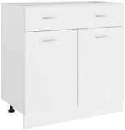 vidaXL Unterschrank NA Schubunterschrank Wei&szlig; 80x46x81,5 cm Spanplatte